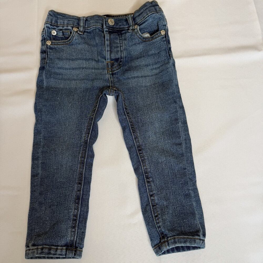 7 For All Mankind Jeans Child Size 24 Months Blue Medium Wash Snap
